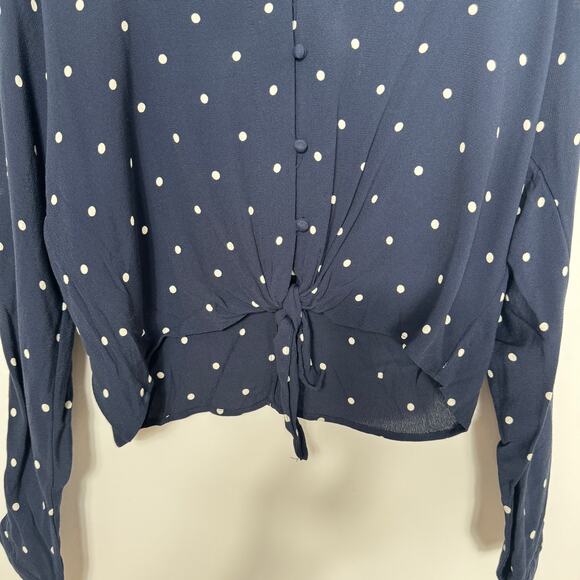 Rails Sloane Button Down Polka Dot Top Size M - Picture 5 of 9